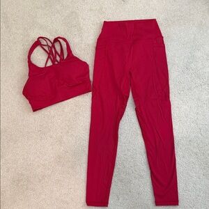 Women's Red Leggings
